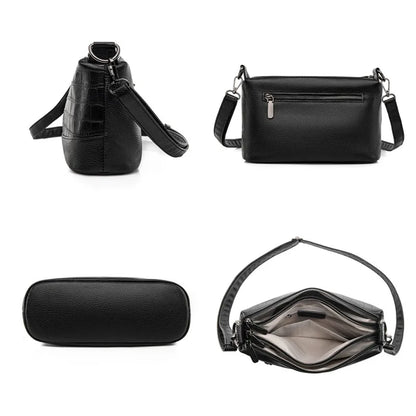 Luxe Leren Handtas Chique Design voor Dames
