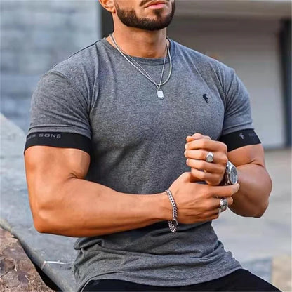Korte Mouw T-shirt voor Mannen