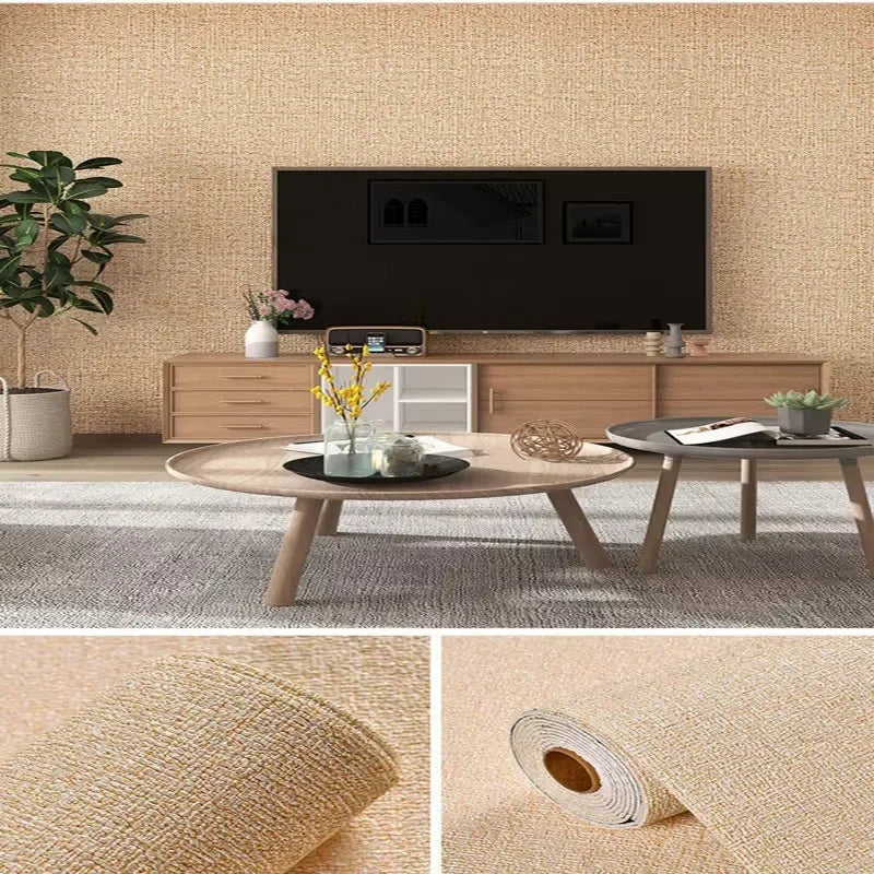 Zelfklevend Behang Linnen 3D 50cm Diatoom Wandpaneel Woonkamer Slaapkamer Muurdecoratie Zelfklevend Schuim Wandbekleding Rol