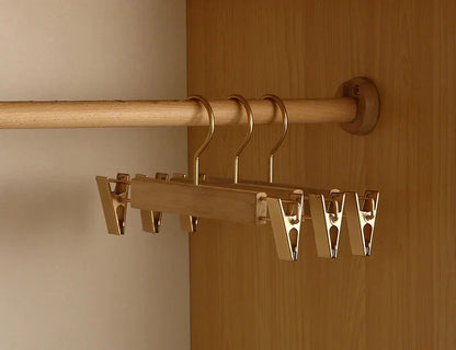 Pakhangers Hout Breed Antislip Kamferhout Champagne Haak Kast