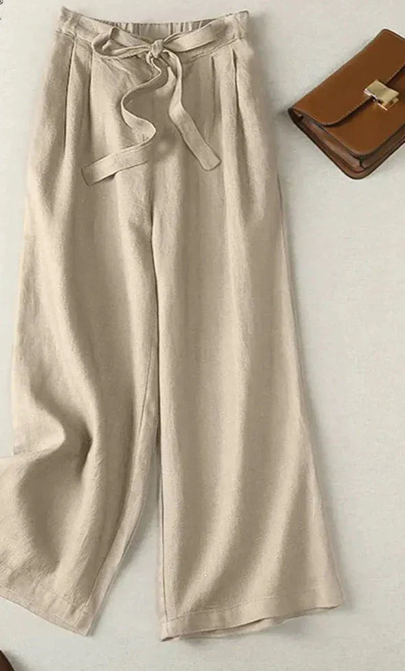 Zomerse Palazzo Broek Liva Stof Elegant Comfortabel