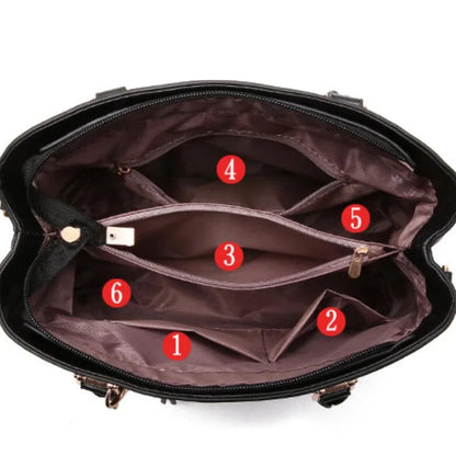 Luxe Fashion Tote Tas met Glanzend Design