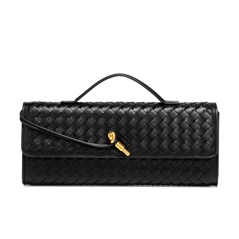 Vegan Leren Clutch Gevlochten Chique Design - StudioMarella