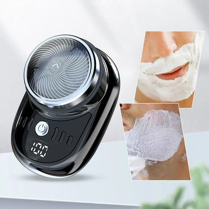 Compacte Oplaadbare Scheerapparaat USB Mini Draadloos Digitaal Display Afneembare Scheermes voor Reizen Mannen