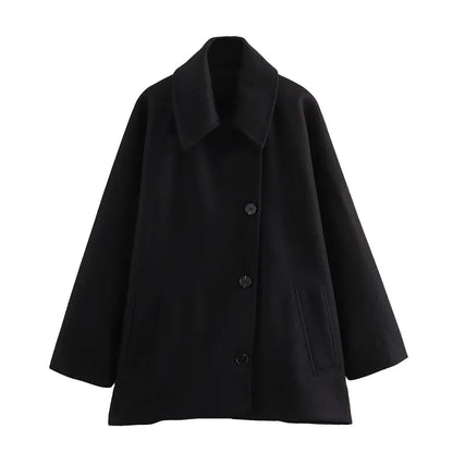 Dames Wintervest Oversized Trenchcoat Stijl Warm