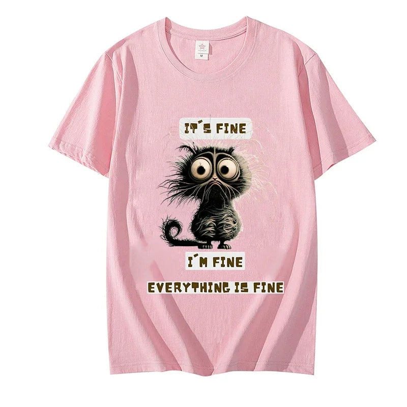 Grappige Katten T-shirt voor Dames en Heren