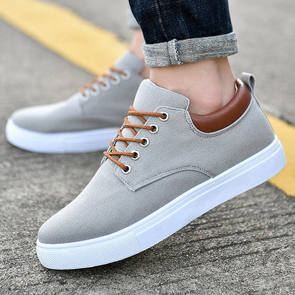 Heren Sneakers Leren Casual Schoenen Zwart Stijlvol