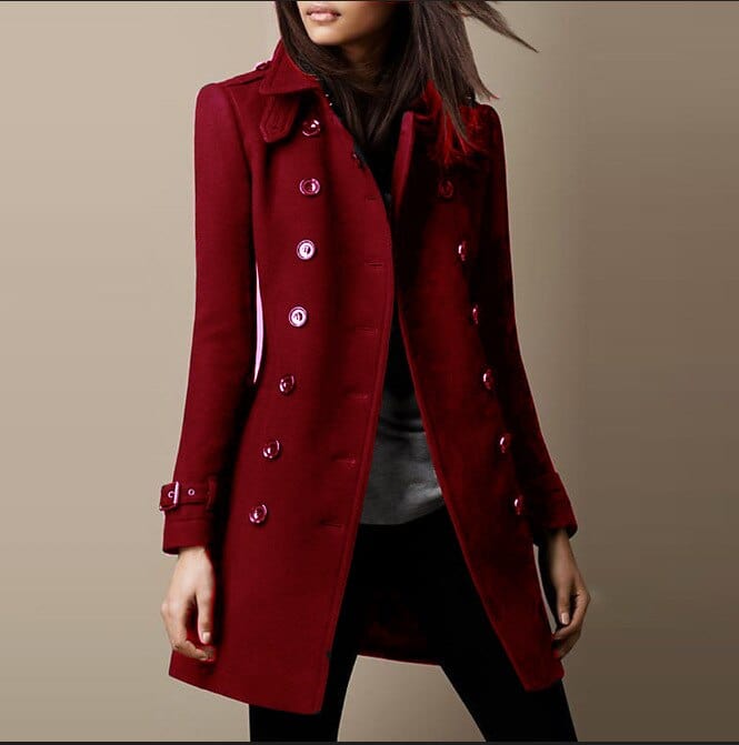 Klassieke Trenchcoat Dubbele Rijen Heren