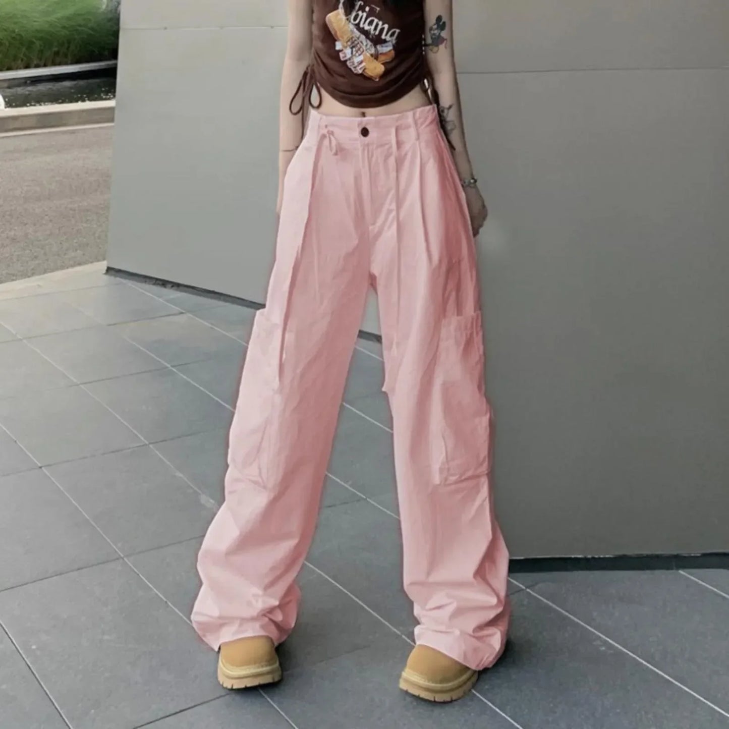 Witte Cargo Broek Casual Damestijl