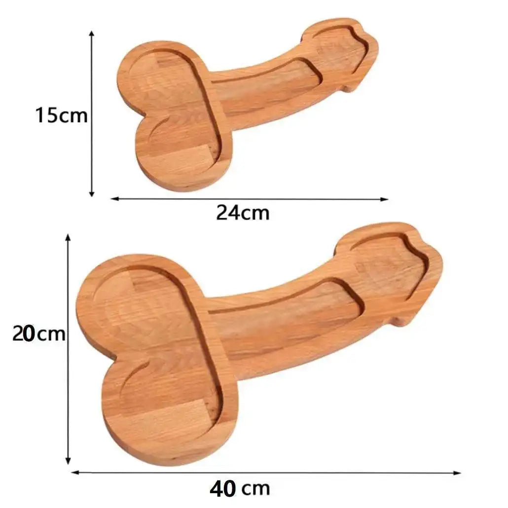 Multi-Compartiment Serveerplank van Donker Hout – Praktische Snackplank met Meerdere Vakjes voor Hapjes & Dips