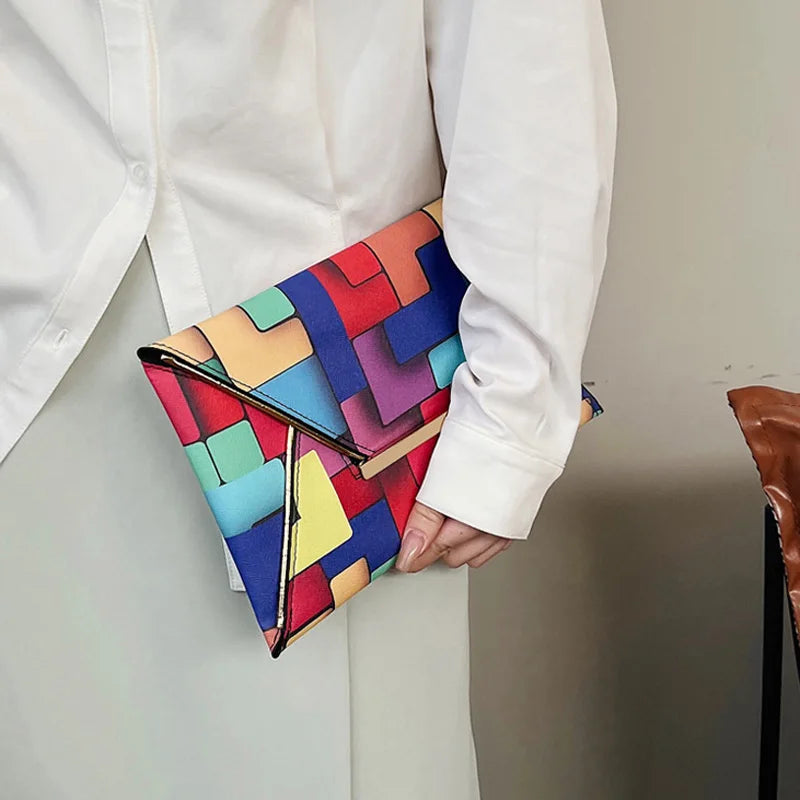 Regenboog Clutch Tasje Kleurrijk Design