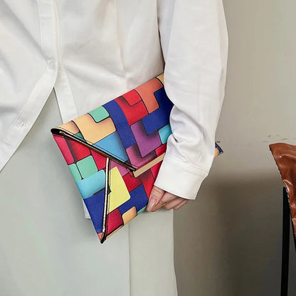 Regenboog Clutch Tasje Kleurrijk Design