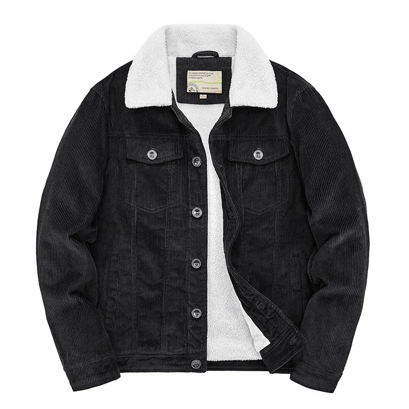 Heren Winterjas Warm Gevoerd Waterdicht Sherpa Stijl