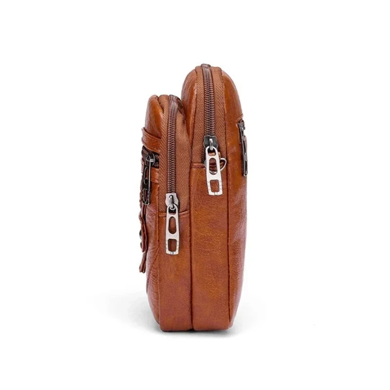 Vintage Schoudertas voor Dames Leer