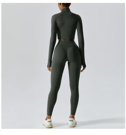 Vrouwensportset Naadloos Ademend Sport Legging