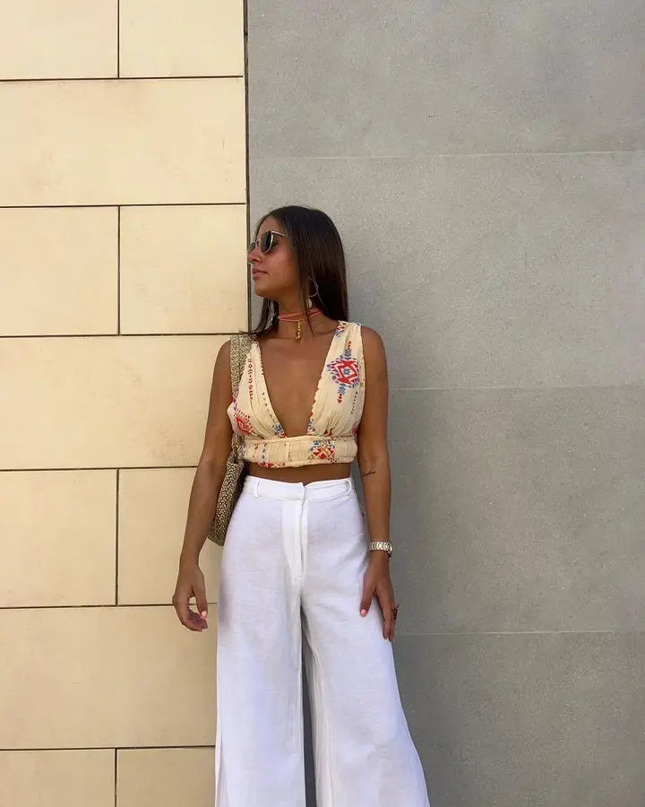 Vrouwelijke Korte Mouw Crop Top Casual Mode