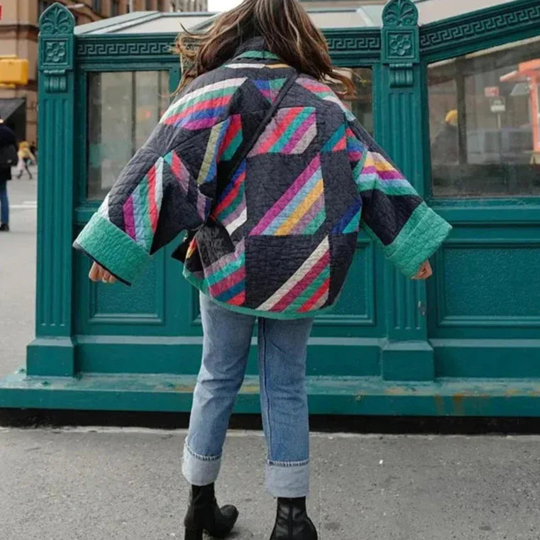 Zachte Regenboog Vest Warme Kimono Jas