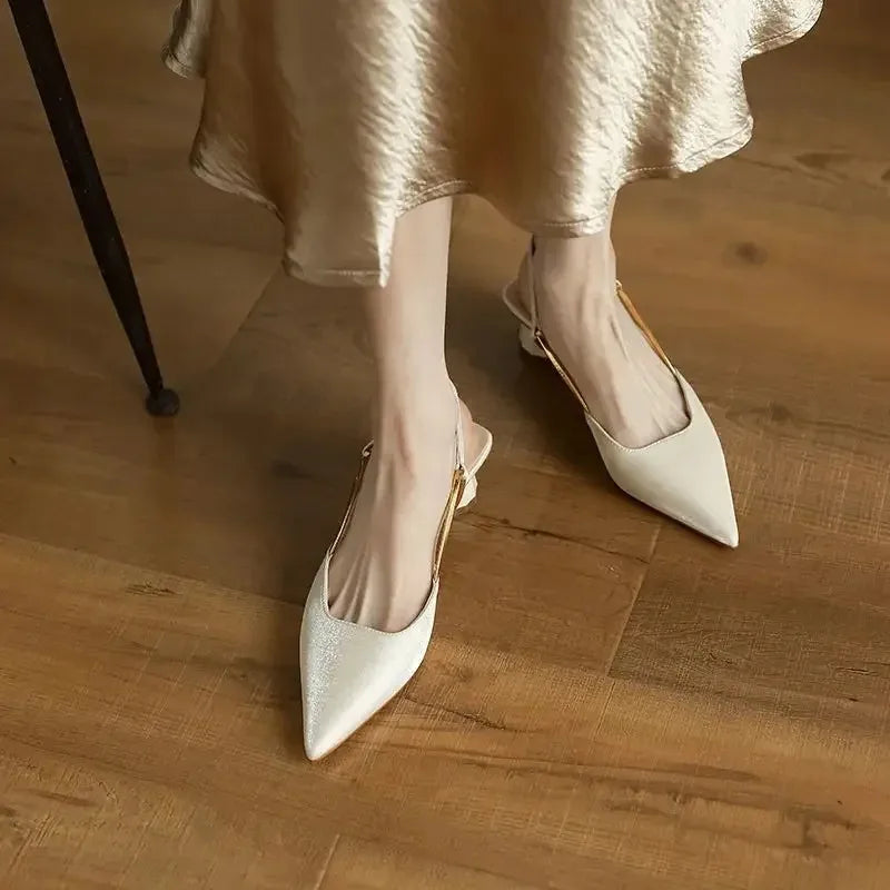 Puntige Sandalen Blauw Stijlvol voor Vrouw
