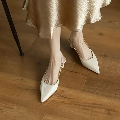 Puntige Sandalen Blauw Stijlvol voor Vrouw