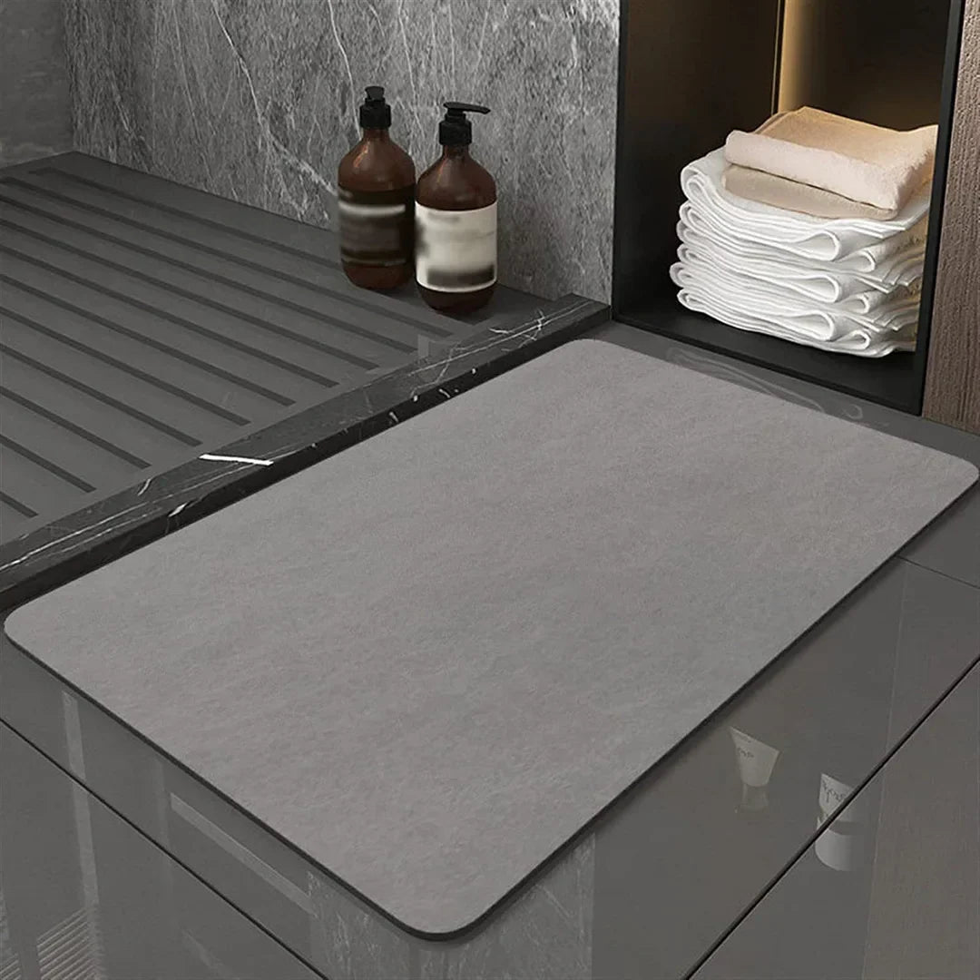 Diatomiet Badmat Antislip Absorberend 40x60cm Sneldrogend Badkamer Duurzaam Diatomeeënaarde Eco Badkamertapijt