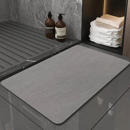Diatomiet Badmat Antislip Absorberend 40x60cm Sneldrogend Badkamer Duurzaam Diatomeeënaarde Eco Badkamertapijt