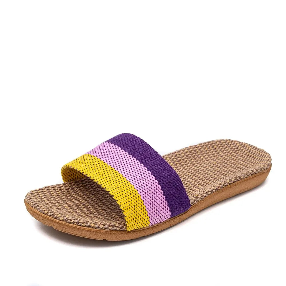 Linnen Sandalen voor Vrouw Comfortabel Zomer