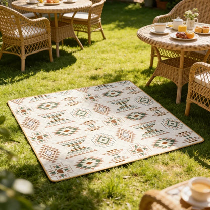 Buitenkleed Picknickmat Oxford 200x300 cm Bohemian Print Oprolbaar Campingmat Grasmat