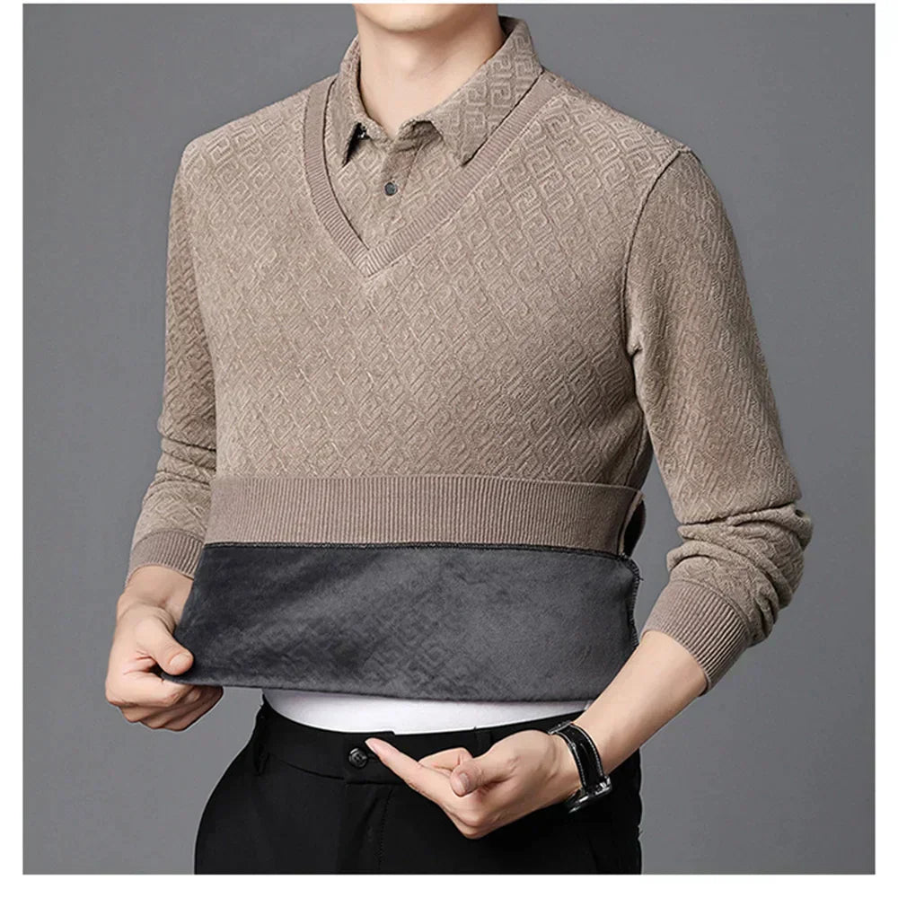 Gebreide Trui Wolmix Tijdloos Elegante Stijl