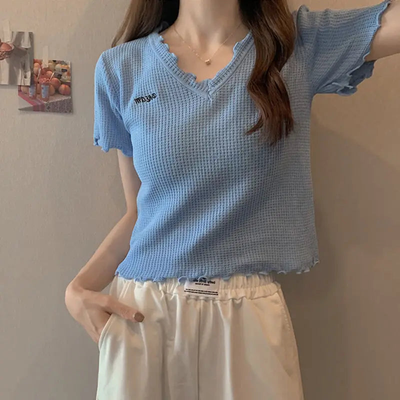 Zomer T-shirt Met Korte Mouwen Lichtgewicht