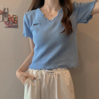 Zomer T-shirt Met Korte Mouwen Lichtgewicht