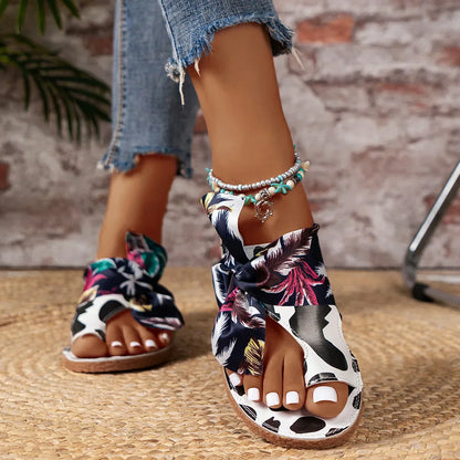 Dames Sandalen Zomer Blokhak Leer - StudioMarella