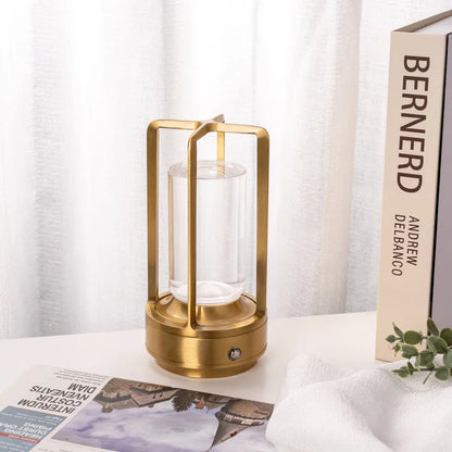 Decoratieve Kristallen Tafellamp Oplaadbaar Draadloos LED Nachtlampje met Drie Lichtstanden Dimbaar Modern Design 18cm