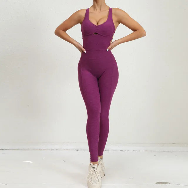 Dames Sportoverall Zonder Rug Comfortabel Sportoutfit