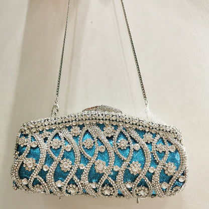 Blauwe Clutch Hemelsblauw Luxe Design