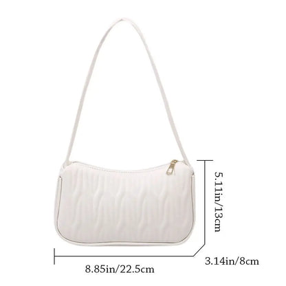 Luxe Handtas van Leer met Gouden Sluiting