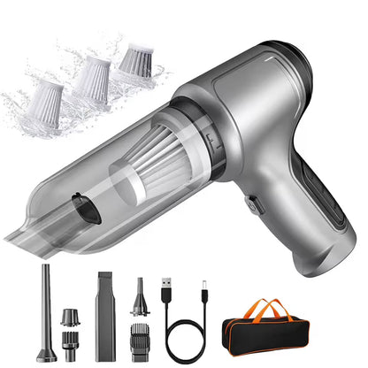 Draadloze Handstofzuiger met 2-in-1 Zuig- en Blaasfunctie – Compacte Huishoudstofzuiger met HEPA-Filter en Geluidsreductie