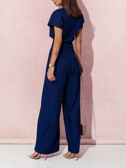 V-hals Jumpsuit Zomerjurk voor Vrouw