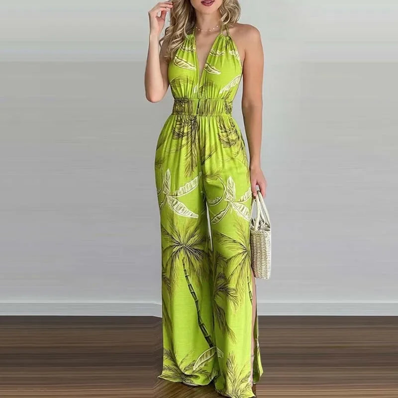 Zomer Jumpsuit Zonder Rug Elegante Jurk voor Vrouw