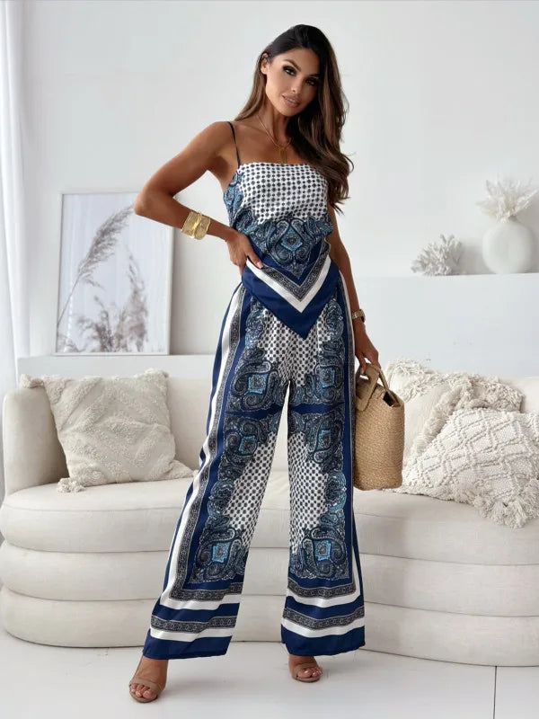 Dames Set Top en Pantalon Comfortabel Zomeroutfit