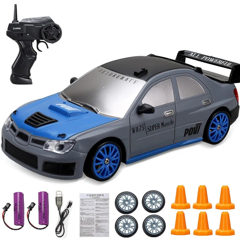 Minidrifter speelgoedauto RC-auto drift racer 2.4GHz afstandsbediening snelheid indoor outdoor kids jongens meisjes cadeau radiobestuurbare auto elektrisch voertuig