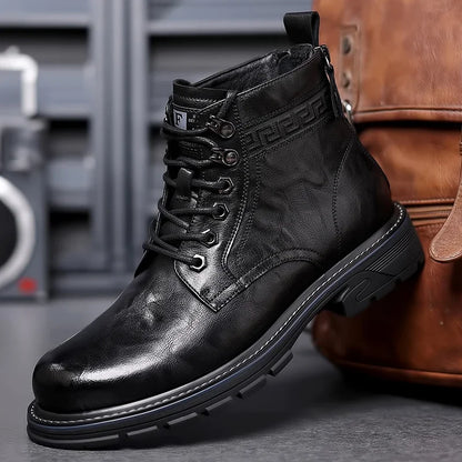 Herenboots Waterdicht Robuust met Vetersluiting Outdoor