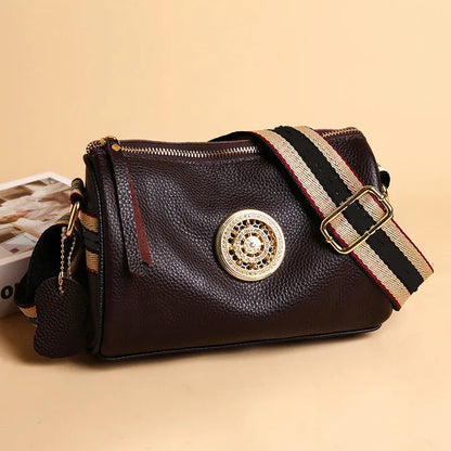 Luxe Lederen Draai Tas voor Dames