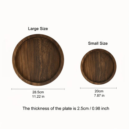 Salontafel Decoratie Ronde Houten Dienblad Farmhouse Stijl Centerpiece