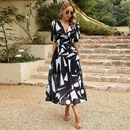 Dames Zomerjurk Elegante Pasvorm
