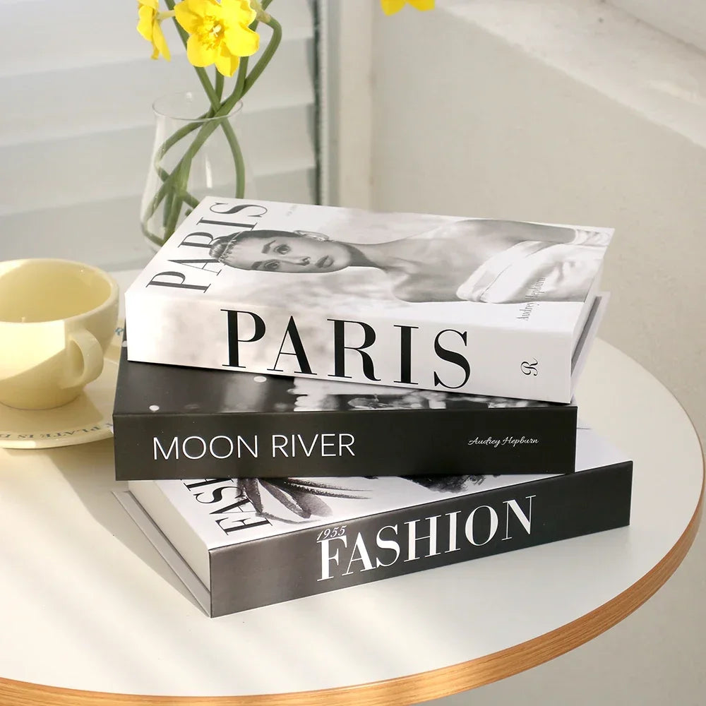 Salontafel Decoratie Boeken Set 3 Stuks Opvouwbaar Design Koffietafel Styling