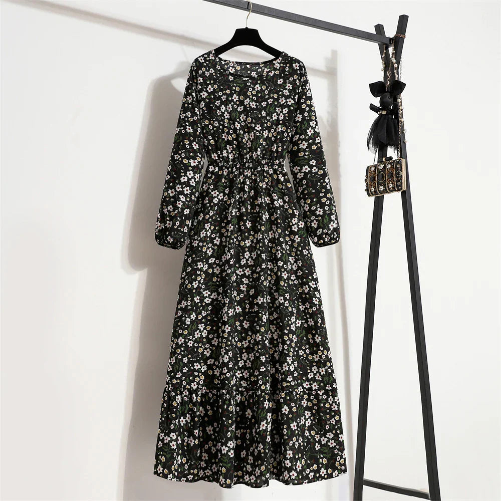 Variant image for Dalia | Vestito Lungo Elegante Floreale per Estate-26