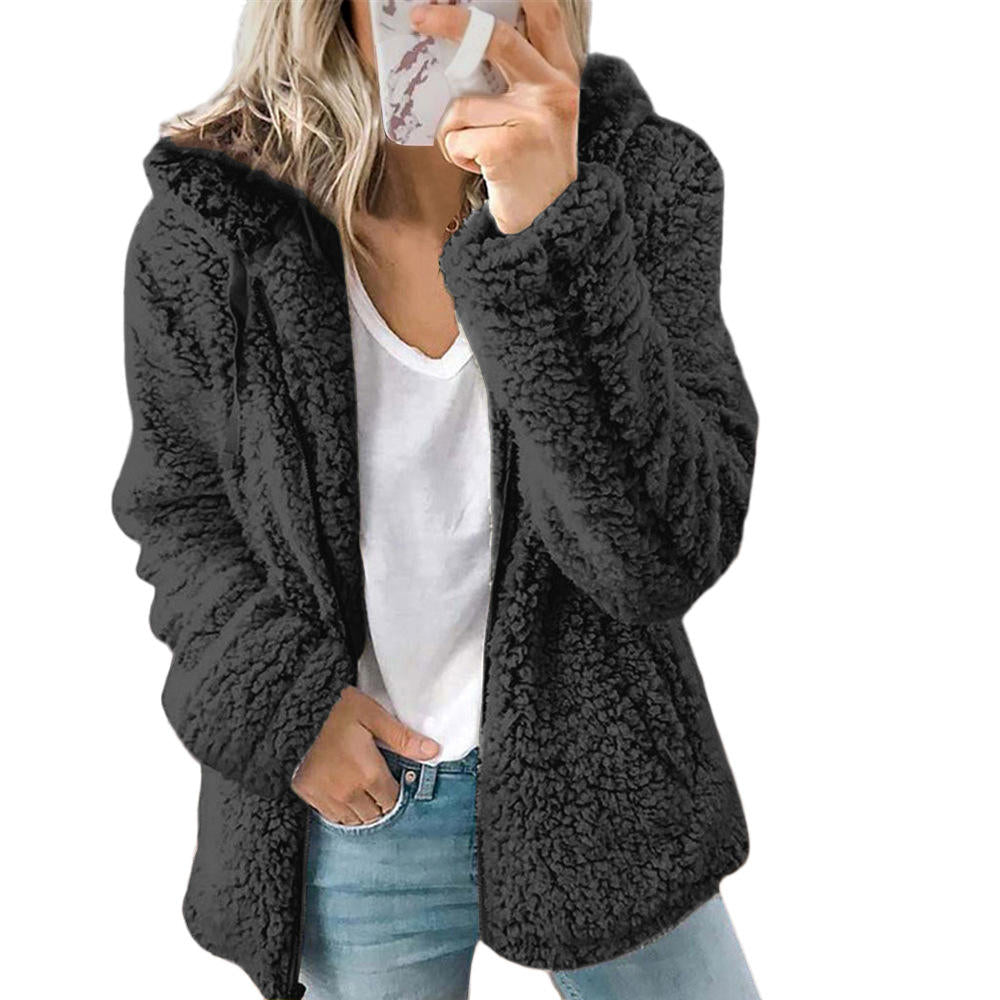 Dames Hooded Jacket Warm en Casual