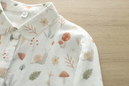 Paddenstoelen Blouse Met Mori Print Uniek Design