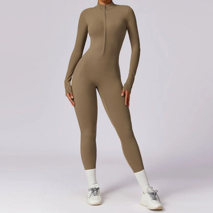 Jumpsuit Vrouw Sportief Naadloos Comfortabel