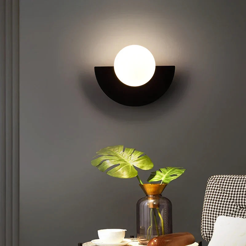 Moderne LED Wandlamp met Geometrisch Design voor Woonkamer & Slaapkamer